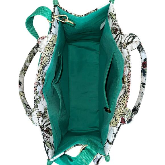 America & Beyond African Safari Limited Edition Hand Beaded Crossbody Tote K665 - Picture 13 of 17